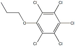 pentachlorophenyl propyl ether Structural