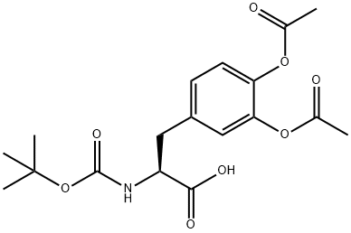 O-Acetyl-3-(acetyloxy)-N-Boc-L-tyrosine Structural