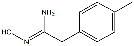 N'-hydroxy-2-(4-methylphenyl)acetimidamide Structural