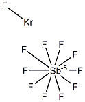 krypton fluoride monodecafluoroantimonate Structural