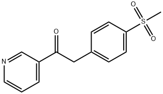 Ethanone, 2-[4-(methylsulfonyl)phenyl]-1-(3-pyridinyl)- Structural