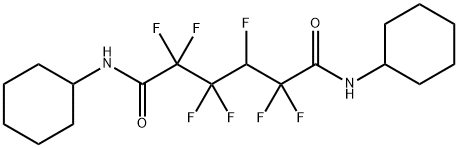 Hexanediamide, N1,N6-dicyclohexyl-2,2,3,3,4,5,5-heptafluoro- Structural