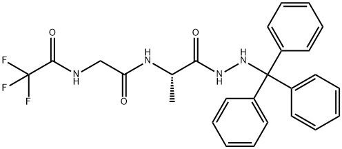 Alanine, N-[N-(trifluoroacetyl)glycyl]-, 2-(triphenylmethyl)hydrazide (9CI) Structural