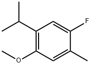 Benzene, 1-fluoro-4-methoxy-2-methyl-5-(1-methylethyl)- Structural