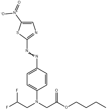 Glycine, N-(2,2-difluoroethyl)-N-[4-[(5-nitro-2-thiazolyl)azo]phenyl]-, butyl ester (9CI) Structural