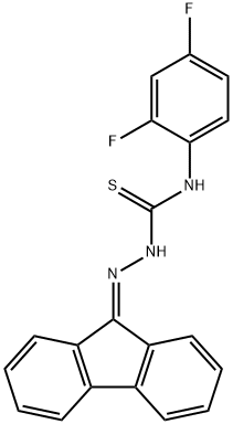 Hydrazinecarbothioamide, N-(2,4-difluorophenyl)-2-(9H-fluoren-9-ylidene)- Structural