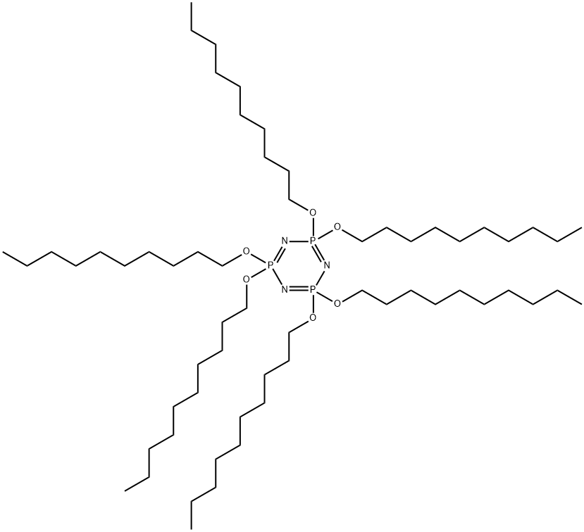 Hexakis(decyloxy)phosphazene Structural