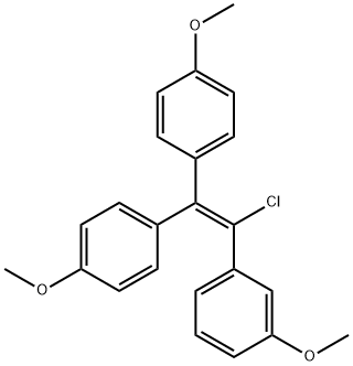 Benzene, 1-[1-chloro-2,2-bis(4-methoxyphenyl)ethenyl]-3-methoxy- Structural