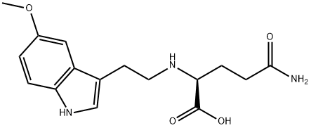 Glutamine, N-(2-(5-Methoxy-3-Indolyl)Ethyl)-, L- Structural