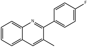 Quinoline, 2-(4-fluorophenyl)-3-methyl- Structural