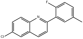 Quinoline, 6-chloro-2-(2-fluoro-5-methylphenyl)- Structural