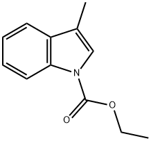 ethyl 3-methyl-1H-indole-1-carboxylate Structural