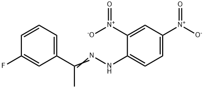 Ethanone, 1-(3-fluorophenyl)-, 2-(2,4-dinitrophenyl)hydrazone Structural