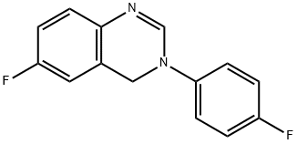 Quinazoline, 6-fluoro-3-(4-fluorophenyl)-3,4-dihydro- Structural