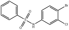 N-(4-bromo-3-chlorophenyl)benzenesulfonamide Structural