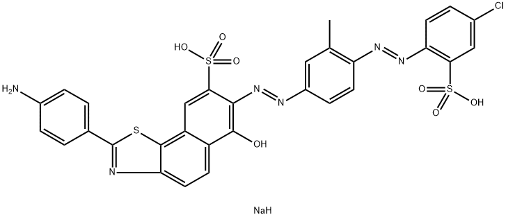 Naphtho[2,1-d]thiazole-8-sulfonic acid, 2-(4-aminophenyl)-7-[[4-[(4-chloro-2-sulfophenyl)azo]-3-methylphenyl]azo]-6-hydroxy-, disodium salt