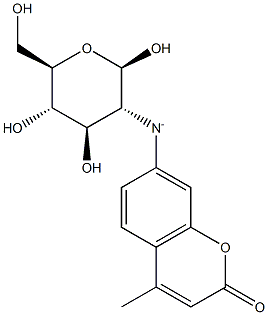 4-Methylumbelliferyl b-D-glucosaminide Structural