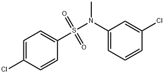 Benzenesulfonamide, 4-chloro-N-(3-chlorophenyl)-N-methyl- Structural