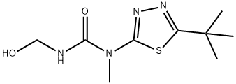 Urea,N-[5-(1,1-dimethylethyl)-1,3,4-thiadiazol-2-yl]-N'-(hydroxymethyl)-N-methyl- Structural
