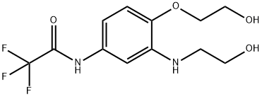 Acetamide, 2,2,2-trifluoro-N-[4-(2-hydroxyethoxy)-3-[(2-hydroxyethyl)amino]phenyl]- Structural