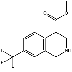 methyl 7-(trifluoromethyl)-1,2,3,4-tetrahydroisoquinoline-4-carboxylate Structural