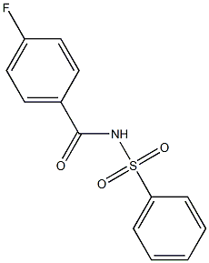 N-4-Fluorbenzoylbenzolsulfonamid Structural