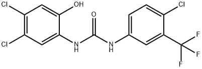 Urea, N-[4-chloro-3-(trifluoromethyl)phenyl]-N'-(4,5-dichloro-2-hydroxyphenyl)- Structural