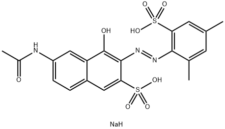 2-Naphthalenesulfonic acid, 6-(acetylamino)-3-[(2,4-dimethyl-6-sulfophenyl)azo]-4-hydroxy-, disodium salt