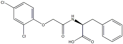 DL-N-(2,4-dichloro-phenoxyacetyl)-3-phenylalanine Structural