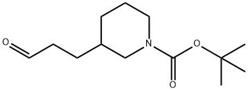 tert-butyl 3-(3-oxopropyl)piperidine-1-carboxylate Structural