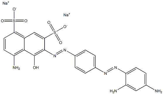 1,7-Naphthalenedisulfonic acid, 4-amino-6-[[4-[(2,4-diaminophenyl)azo]phenyl]azo]-5-hydroxy-, disodium salt