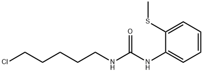 Urea, N-(5-chloropentyl)-N'-[2-(methylthio)phenyl]- Structural