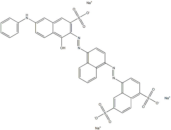 1,6-Naphthalenedisulfonic acid, 4-[[4-[[1-hydroxy-6-(phenylamino)-3-sulfo-2-naphthalenyl]azo]-1-naphthalenyl]azo]-, trisodium salt