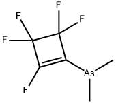 Arsine, dimethyl(2,3,3,4,4-pentafluoro-1-cyclobuten-1-yl)- Structural