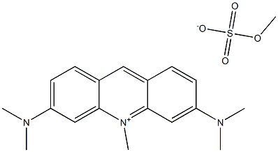 Acridinium, 3,6-bis(dimethylamino)-10-methyl-, methyl sulfate Structural