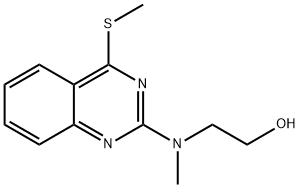 Ethanol, 2-[methyl[4-(methylthio)-2-quinazolinyl]amino]- Structural