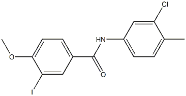 N-(3-chloro-4-methylphenyl)-3-iodo-4-methoxybenzamide Structural