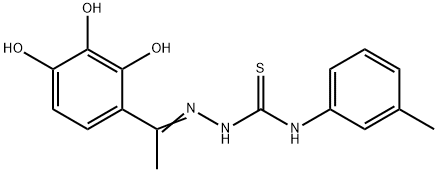Hydrazinecarbothioamide, N-(3-methylphenyl)-2-[1-(2,3,4-trihydroxyphenyl)ethylidene]- Structural