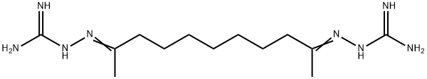 Hydrazinecarboximidamide, 2,2'-(1,9-dimethyl-1,9-nonanediylidene)bis- (9CI) Structural