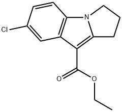 Ethyl 7-chloro-2,3-dihydro-1H-pyrrolo[1,2-a]indole-9-carboxylate Structural
