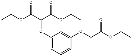 Diethyl-m-(ethoxycarbonylmethoxy)phenoxymalonat Structural