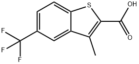 Benzo[b]thiophene-2-carboxylic acid, 3-methyl-5-(trifluoromethyl)- Structural