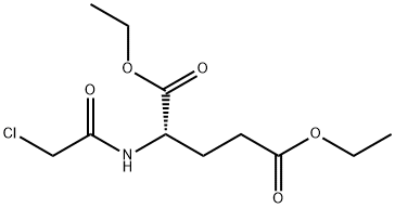 L-Glutamic acid, N-(chloroacetyl)-, diethyl ester Structural