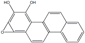 syn-chrysene-3,4-diol 1,2-oxide Structural