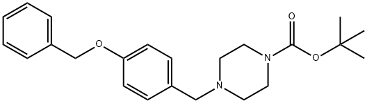 tert-butyl 4-(4-(benzyloxy)benzyl)piperazine-1-carboxylate Structural
