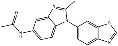 N-[1-(6-Benzothiazolyl)-2-Methyl-1H-benziMidazol-5-yl]acetaMide Structural