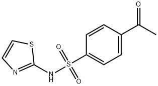 Benzenesulfonamide, 4-acetyl-N-2-thiazolyl- Structural