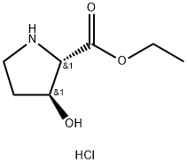 L-Proline, 3-hydroxy-, ethyl ester, hydrochloride, (3S)- Structural