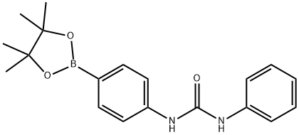 Urea, N-phenyl-N'-[4-(4,4,5,5-tetramethyl-1,3,2-dioxaborolan-2-yl)phenyl]- Structural