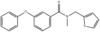 Benzamide, N-methyl-3-phenoxy-N-(2-thienylmethyl)- Structural